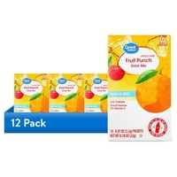 12-Pack Great Value Fruit Punch Drink Mix 0.78oz 10ct Deals