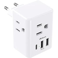 Deals on Mifaso European Travel Plug Adapter w/ USB Charging Ports