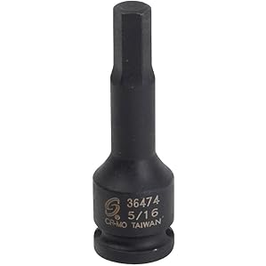 SUNEX Tools 3/8-in Drive 5/16-in 6-Point Hex Bit Impact Socket Deals