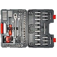 142pc Crescent 1/4-in, 3/8-in & 1/2-in Drive Mechanics Tool Set Deals