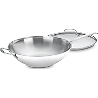 Cuisinart 14-Inch Stir-Fry Pan Helper Handle and Glass Cover Deals