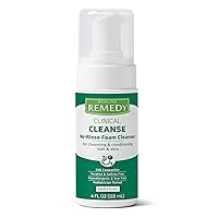 Medline Remedy Clinical No-Rinse Foam Cleanser, Vanilla Scent 4oz Deals