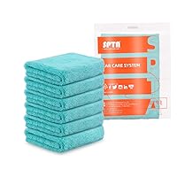6-Pack SPTA Microfiber Drying Towel Car Wash Drying Towel Deals