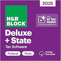 H&R Block Tax Software Deluxe + State 2025 PC/Mac Digital Deals