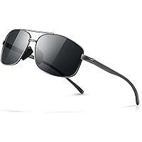 Deals on Sungait UV400 Ultra Lightweight Rectangular Polarized Sunglasses