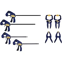 8ct IRWIN QUICK-GRIP Clamps for Woodworking IRHT83220 Deals