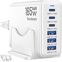 Newdarren 165W GaN 6-Port USB Fast Charger Block Deals