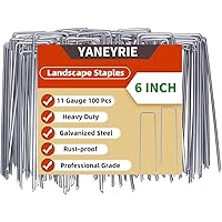Deals on 100-Count Yaneyrie Galvanized U-Shaped Garden Stakes