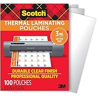 Deals on 100-Count Scotch Thermal Laminating Pouches 8.9-in x 11.4-in