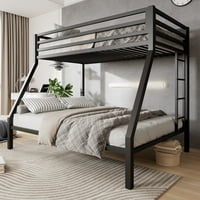 Amolife Twin over Full Size Metal Bunk Bed with Removable Ladder Deals