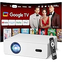 Deals on Xenponad Native 1080P 1000 ANSI Lumen Smart Projector w/Google TV