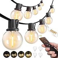 Addlon 200ft G40 Globe LED Dimmable Outdoor String Lights Deals