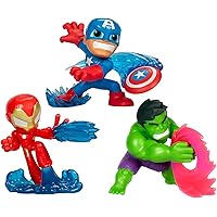 3-Pk Hasbro Marvel Avengers Mighty-Verse Series 1 Action Figure Set Deals