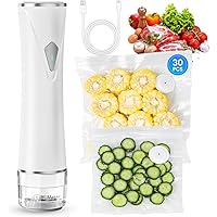 Deals on Gikxki Handheld Vacuum Sealer Machine with 30 Reusable Bags