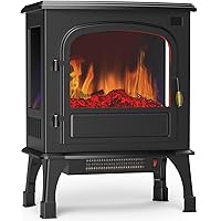 Deals on Sweetcrispy Freestanding Electric Fireplace Heater 26-in