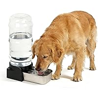 Deals on PAKEWAY Large Capacity Gravity Water Dispenser for Pets 2.3 Gallon