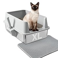 Nyutu Stainless Steel Litter Box w/Metal Litter Scoop Deals