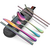 Devico Portable Utensils Travel Camping Cutlery Set 8-Piece Deals
