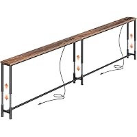 Huuger 102.4 Inch Sofa Table with Power Outlets Deals