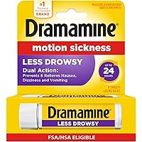 Deals on 8-Count Dramamine Motion Sickness Less Drowsy