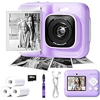 ETIKEZ HD Digital Instant Print Kids Camera w/32GB SD Card Deals