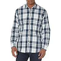Amazon Essentials Mens Regular-Fit Long-Sleeve Casual Poplin Shirt Deals