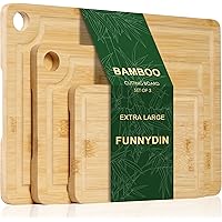 Funnydin Bamboo Cutting Board (Set of 3) Deals