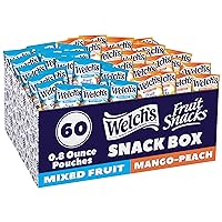 60Pk Welchs Fruit Snacks, Mixed Fruit & Mango Peach Snack Box 0.8oz Deals