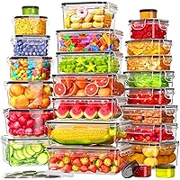 Kemethy Airtight Food Storage Containers with Lids 50-Piece Deals