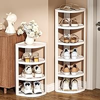 NestOrganix 10 Tier Vertical Shoe Rack, Stackable Narrow Shoe Rack Organizer Deals
