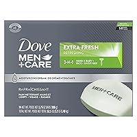 Deals on 8Pk DOVE MEN + CARE Bar 3 in 1 Cleanser for Body