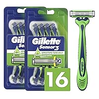 16-Count Gillette Sensor3 Sensitive Disposable Razors for Men Deals