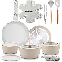 Deals on 18-Piece NutriChef Ceramic Cookware Set
