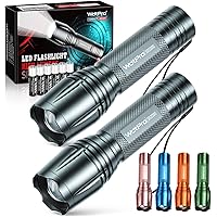 Deals on 2-Pack Wdtpro SR2000 Mini LED Flashlight with 6 Batteries