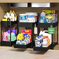 Deals on 3pk Sevenblue 2-Tier Under Sink Organizers 12.8-inch