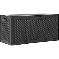 YITAHOME 100 Gallon Resin Deck Box Storage Box Deals