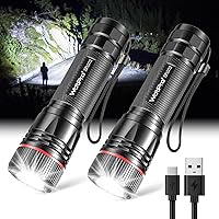 Deals on WdtPro SFL002 Rechargeable LED Mini Flashlights (2-Pack)