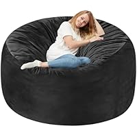Homguava 6ft Giant Bean Bag Chair with Memory Foam Filled Deals