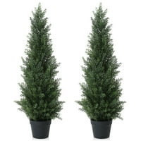 Deals on 2-Pack DR.Planzen Artificial Cedar Tree 3ft