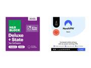 H&R Block Tax Software Deluxe + State 2025 PC/Mac + 1Yr NordVPN Basic Deals
