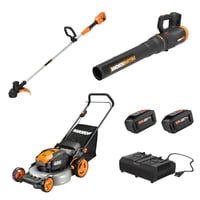 Worx 40v Combo, Includes 20-in Push Mower, 13-in String Trimmer Deals