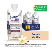 8-Pack Ensure Max Protein Shake, 30g Protein, French Vanilla, 11oz Deals