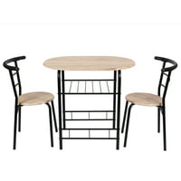 Mainstays 3-Piece Metal and Wood Dining Set Deals