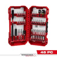 SHOCKWAVE Impact Duty Alloy Steel Screw Driver Bit Set 45pcs Deals