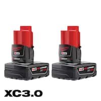 2 Milwaukee M12 12V Li-Ion XC Extended Capacity 3Ah Battery Deals