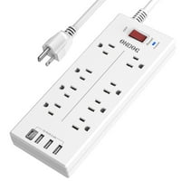 ONDOG Power Strip Surge Protector w/8-Outlet 4 USB Port Deals