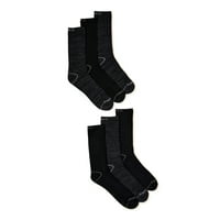 6-Pack Reebok Mens Pro Series Crew Socks Deals