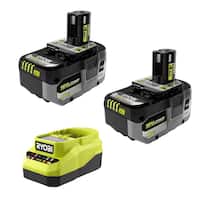 RYOBI ONE+ 18V Lithium-Ion Starter Kit w/2 Batteries and Charger Deals