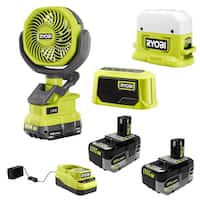Ryobi ONE+ 18V Cordless 3-Tool Campers Kit w/2 Battery and Charger Deals