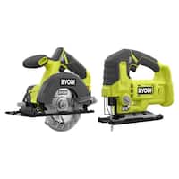 RYOBI ONE+ 18V Cordless 2-Tool Combo Kit w/Circular Saw and Jig Saw Deals